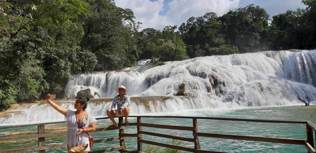 Posada Tzeltal Arroyo Agua Azul Exterior foto